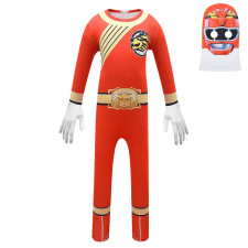 Hyakujuu Sentai Gaoranger Gao Red Kids Lycra Cosplay Costume