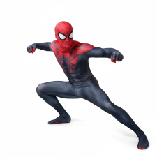 Spider-Man 2 Superior Spider-Man Suit Costume - Dark Blue Red Bodysuit Mask Spider Man Cosplay