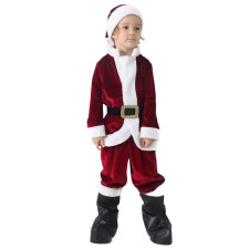 Kids Santa Claus Costume - Coat Pants Set Santa Claus Cosplay