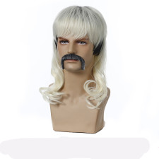 Tiger King Joe Exotic Wig - Tiger King Joe Exotic Costume Wig Mustache Set Prop