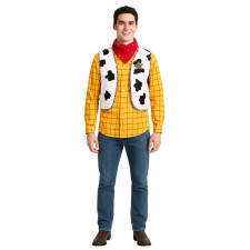 Toy Story Woody Deluxe Costume - Shirt Vest Shawl Star Set Woody Cosplay