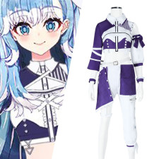 Hololive Kobo Kanaeru Costume - Purple White Shirt Pants Set Kobo Kanaeru Cosplay