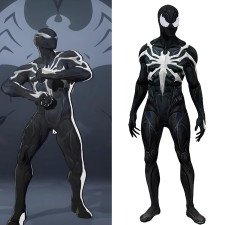 Marvel Rivals Spider-Man Black Suit Costume - Bodysuit Mask Spider-Man Cosplay