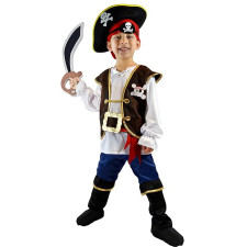 Kids Pirate Costume - Hat Shirt Set Pirate Cosplay
