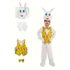Kids Rabbit Costume - Easter Egg Yellow Vest Rabbit Cosplay