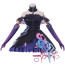 Honor of Kings Angela Costume - Black Purple Mini Dress Full Set Angela Cosplay