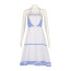 Barbie Movie 2023 Margot Robbie Costume - Blue And White Heart Dress Barbie Margot Robbie Cosplay