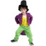 Charlie and The Chocolate Factory Willy Wonka Costume - Black Hat Purple Suit Boys Willy Wonka Cosplay