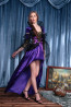 Halloween Masquerade Ball Fancy Evil Queen Purple Dress Costume