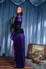 Halloween Masquerade Ball Fancy Evil Queen Purple Dress Costume