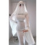 Ghost Girl Mrs. Apricot Costume - White Dress Mask Mrs. Apricot Cosplay