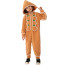 Kids Gingerbread Costume - Onesie Jumpsuit Bells Gingerbread Cosplay