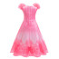 Girls Wicked Glinda Costume - Long Pink Dress Glinda Cosplay
