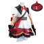 Genshin Impact Klee Costume - Red White Dress Accessories Set Klee Cosplay