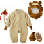 Baby Big Lion with Ribbon Costume InCharacter - Onesie Jumpsuit Baby Lion with Ribbon Cosplay