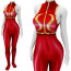Street Fighter Chun-Li Costume - Red Bodysuit Chun-Li Cosplay