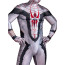 Spider-Man Anti-Venom Costume - White Grey Red Bodysuit Mask Anti Venom Cosplay