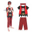Kids Pirate Costume - Red Stripes Shirt Pants Set Pirate Cosplay