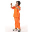 Prison Uniform Costume - Orange Kids Prison Jumpsuit Uniform Cosplay
