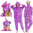 Kids Purple Scales Unicorn Costume - Onesie Jumpsuit Purple Scales Unicorn Cosplay