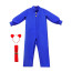 Kids Charlie and the Chocolate Factory 2005 Violet Beauregarde Costume - Blueberry Girl Overalls Violet Beauregarde Cosplay