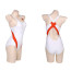 Darling In The Franxx Zero Two Bikini Swimsuit Costume - White Red Swimsuit Zero Two Cosplay