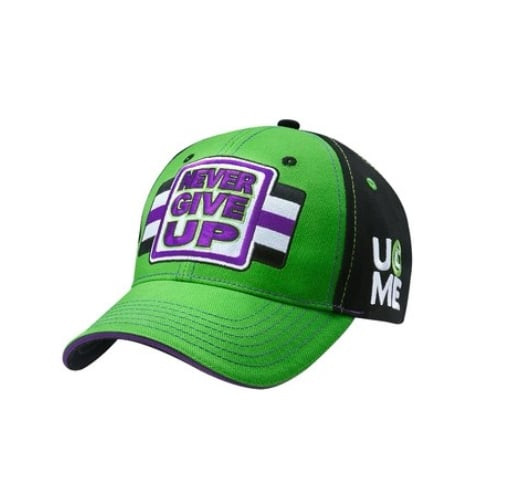 John Cena Cap - Green Black Baseball Cap Never Give Up John Cena Cosplay Costume