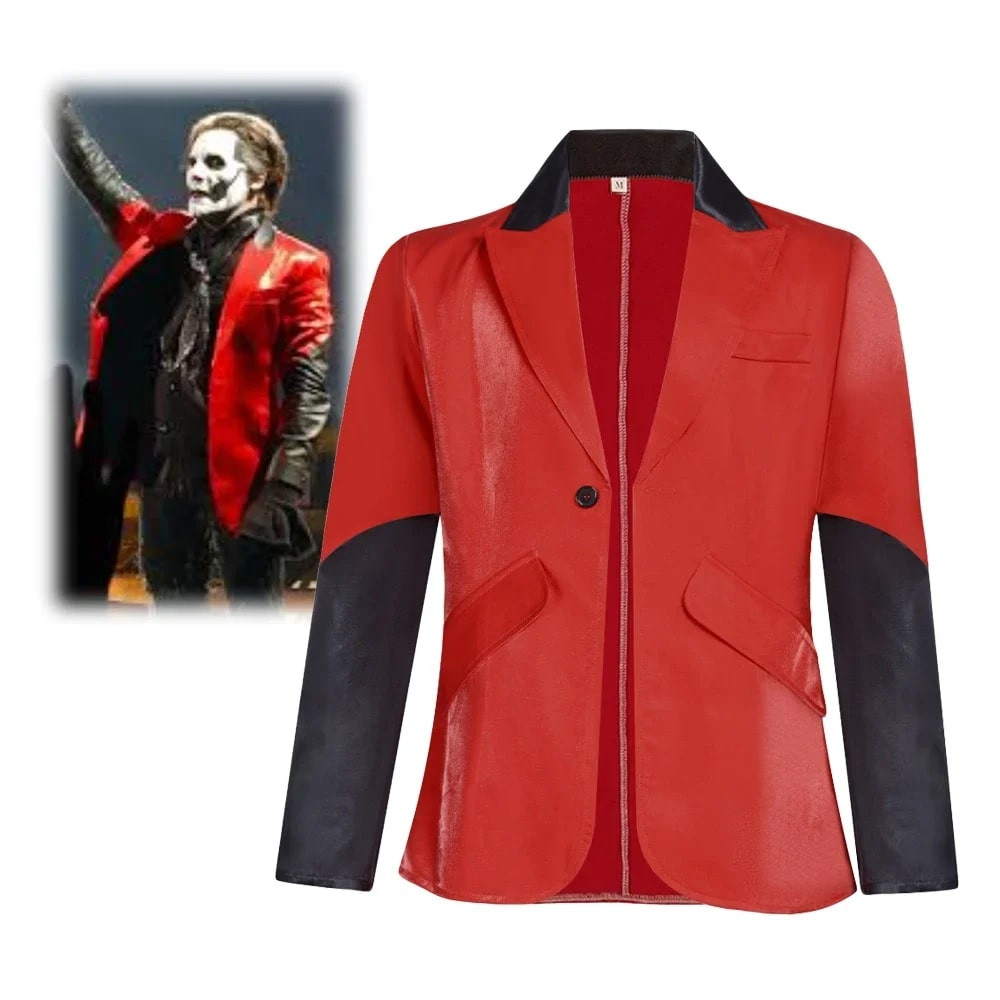 Ghost Papa Emeritus IV Costume - Red Jacket Papa Emeritus Cosplay