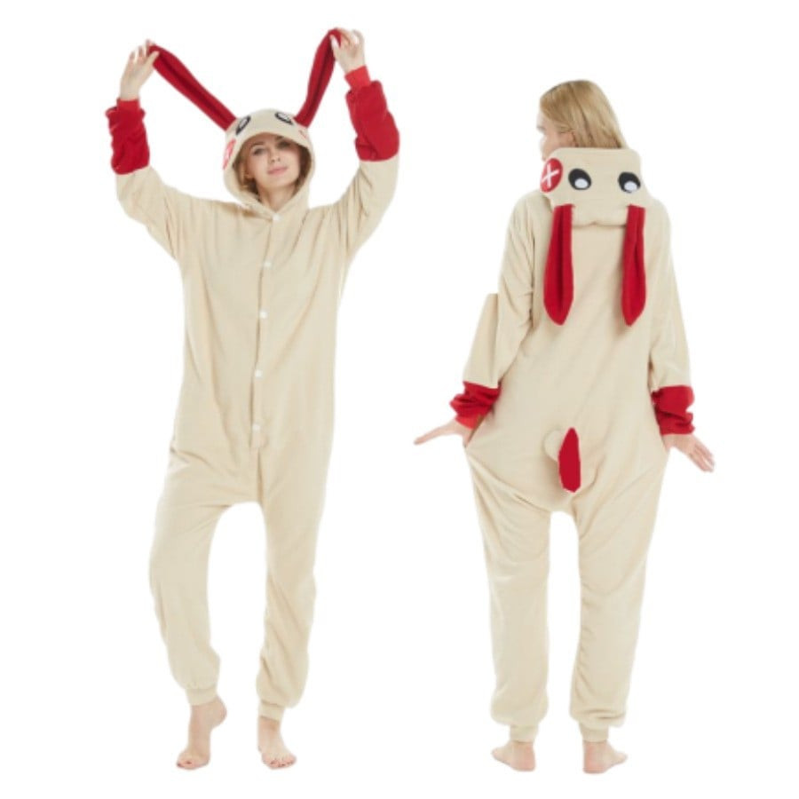 Pokemon Plusle Costume - Onesie Jumpsuit Plusle Cosplay