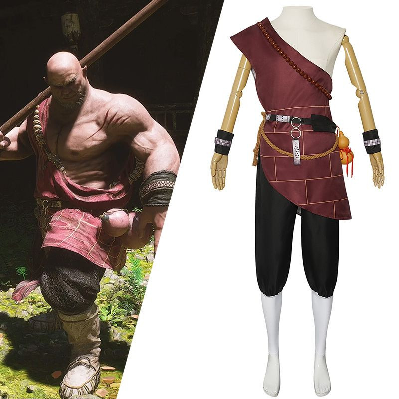 Black Myth: Wukong Black Wind King Costume - Suit Pants Black Wind King Spider Cosplay