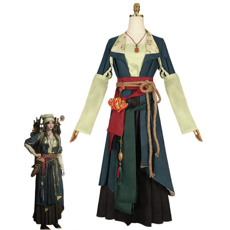 Where Winds Meet Ying Ying Deluxe Costume - Green Dress Ying Ying Cosplay