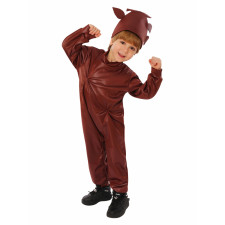 Kids Willy Wonka Chocolate Sauce Costume - Bodysuit Hat Set Chocolate Sauce Cosplay