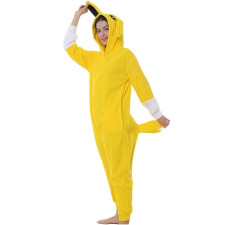 Pokemon Jolteon Costume - Onesie Jumpsuit Jolteon Cosplay