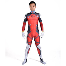 Overwatch Male D.VA Costume - Red Bodysuit Male D.VA Cosplay