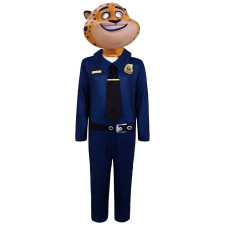 Zootopia Clawhauser Costume - Bodysuit Mask Clawhause Cosplay