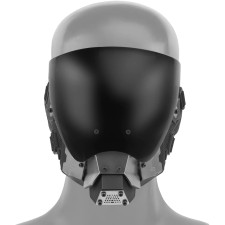 Cyberpunk Mask - Half Face Mask Cyberpunk Gear Punk Cosplay Costume Prop