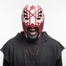 Sleep Token Vessel Mask Prop - White Red Sleep Token Cosplay Costume Mask