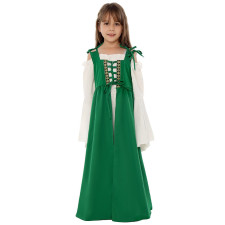 Girls Medieval Vintage Peasant Dress - Classic Peasant Girl Dress Cosplay