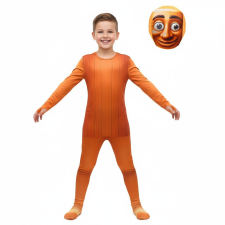 Kids Italian Brainrot Tung Tung Tung Sahur Costume - Bodysuit Mask Tung Tung Sahur Cosplay