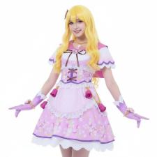 Aikatsu Ichigo Hoshimiya Costume - Pink Dress Ichigo Hoshimiya Cosplay
