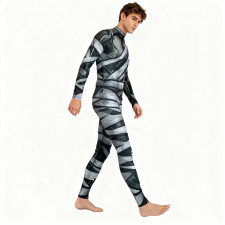 Male Mummy Halloween Costume - Bodysuit Egyptian Mummy Cosplay
