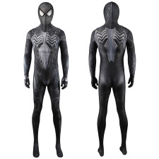 Spider-Man 4 Tom Holland Symbiote Concept Suit Costume - Black Bodysuit Mask Spider Man Cosplay