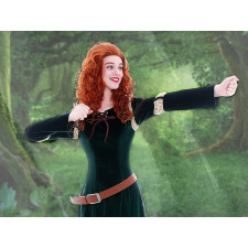 Brave Princess Merida Wig - Orange Long Curly Wig Princess Merida Cosplay Costume