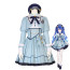 Vtuber Amamiya Kokoro Costume - Blue Dress Hat Set Amamiya Kokoro Cosplay