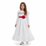 Girls Annabelle Horror Doll Costume - White Dress Annabelle Cosplay