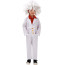 Kids Back to The Future Doc Dr. Emmett Brown Costume - White Coat Dr. Emmett Brown Cosplay