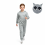 Kids Sprunki Gray Costume - Hoodie Pants Mask Set Gray Sprunki Cosplay