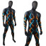 Dimension Twisting Superhero Halloween Costume -  Black Bodysuit Superhero Cosplay