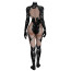 Marvel Rivals Invisible Woman Costume - Fish Net Pattern Black Bodysuit Invisible Woman Cosplay