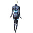 Marvel Future Fight Domino Neena Thurman Costume - Black White Blue Bodysuit Domino Cosplay